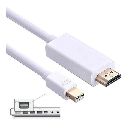 Cable Adaptador Mini Displayport 3 Mts Mac Hdmi Tcs