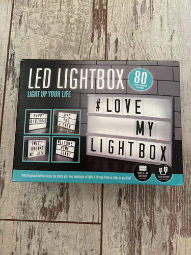 Lightbox Led - Cartel Luminoso Con Letras Para Completar