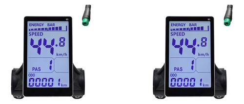 2 X Medidor De Pantalla Lcd Para Bicicleta Eléctrica M5, 24