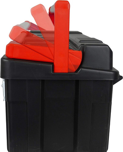 Caja Plástica Herramientas 65x30x29cm + Estuche Tayg 650-e Color Negro