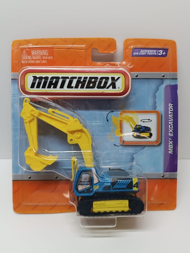 Matchbox Real Working Rigs Excavator Inc Truck 1:64