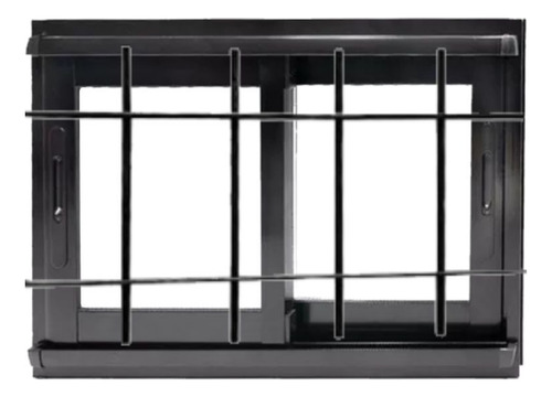 Ventanas Modena Negro 80x40 Dvh 4/9/4 C/reja