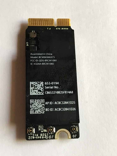 Wifi Macbook A1502 Retina (Usado)