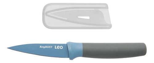 Cuchillo De Pelar Leo Berghoff Azul 8.5 Cm Con Protección