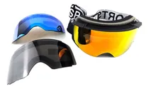 Comprar Antiparras Nieve Ski Moto Clip On Uv + 3 Lentes Desmontables