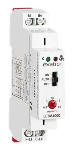 Relé Temporizador Multifunção Minuteria Letm4000 Exatron