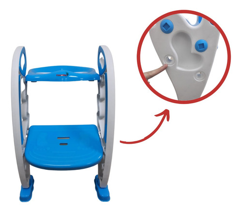 Assento Redutor Infantil Com Escada Importway Vaso Sanitário