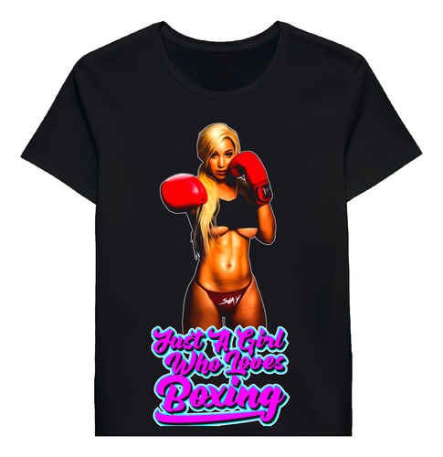 Remera Just A Girl Who Loves Boxing 68577530