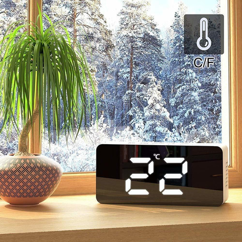 Reloj Digital Led Luminoso Usb Con Despertador