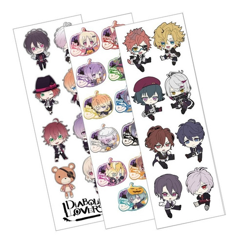 Plancha De Stickers De Anime De Diabolik Lovers