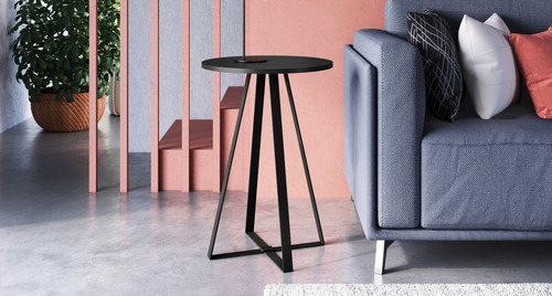 Mesa de esquina negra 27940 - Artesano Móvebles