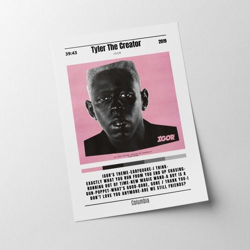 Posters Tyler, The Creator X4- 48x33 Cms