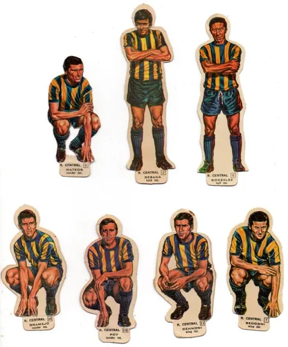 Figurita Rosario Central Silueta Futbol 1969 Idolos Mateos (Usado)