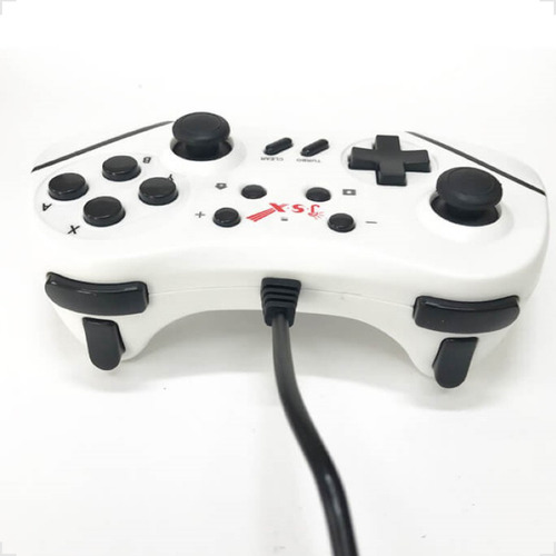 Controle Joystick Com Fio Usb Compatível Para N-switch Pc Cor Branco