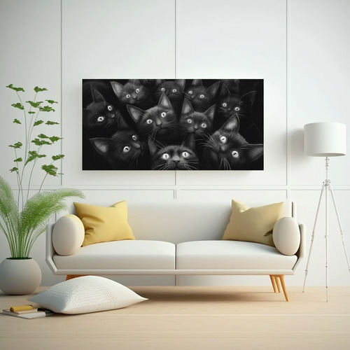 80x40cm Cuadro La Noche Estrellada En Composición Fine