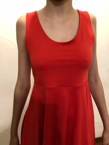 Vestido Muaa Rojo Microfibra Talle Xl