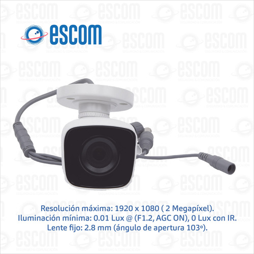 Camara Bullet Turbo 1080p / Gran Angular 103º Thc-b120-pc