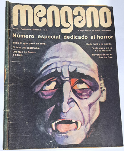 Revista Mengano N° 35 / 1975 / Dedicado Al Horror