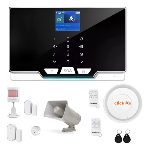 Alarma Casa Negocio Gsm Wifi Inalámbrica Kit 3 Sirena 30w