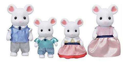 Calico Critters, Marshmallow Mouse Family, Dolls, Wx8q1