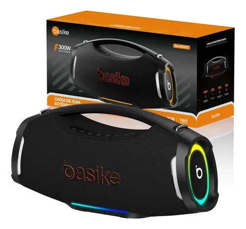 Caixa de Som Basike 300W Bluetooth Portátil à Prova d'Água para Festas