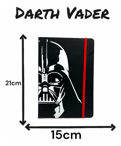 Cuaderno Anotador Darth Vader Star Wars Para Regalar