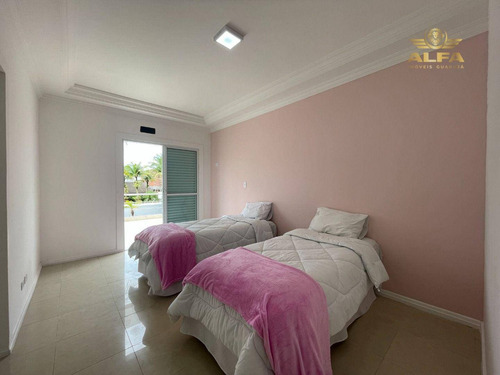 Imagem 23 de 30 de Mansão Na Praia Com 6 Suítes, Lazer Com Piscina, Sauna E Churrasqueira, 4 Vagas - Jardim Acapulco, Guarujá. - Ca0145