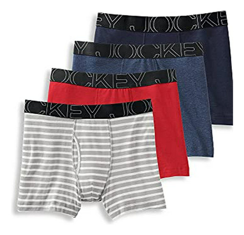 Ropa Interior Jockey Para Hombre Activeblend Boxer - Paquete