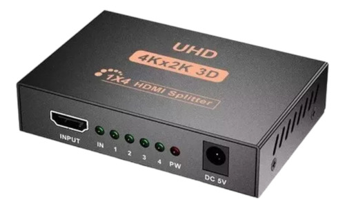 Multiplicador Splitter Hdmi 4k, 1 Entrada X 4 Salidas, 2160p