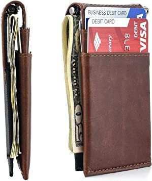 The Latcher Minimalist Wallet & Card Case Companion (cuero
