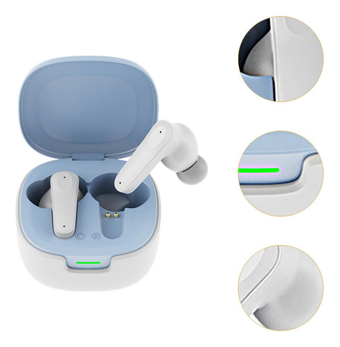 Auriculares Con Traducción De Idiomas Bt 5.4 Blanco Y Azul