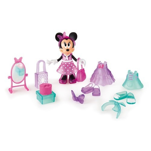 Disney Minnie Mouse Fashion Fun Muñeca Con Accesorios Imc