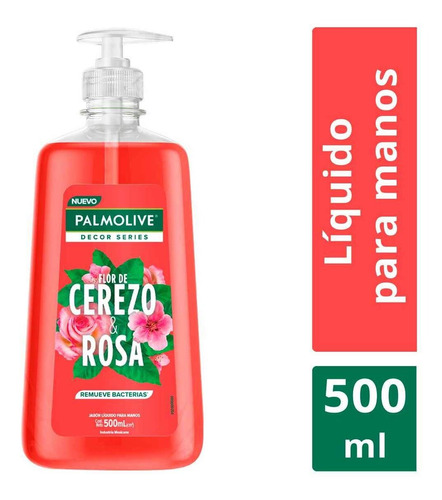 Jabón Líquido Para Manos Palmolive Decor Series Flor De Cerezo Y Rosa 500ml