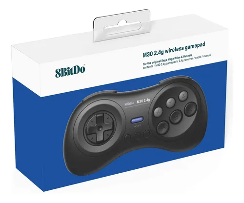 Gamepad M30 Inalámbrico De 8 Bits Y 2,4 G Para Sega Genesis/