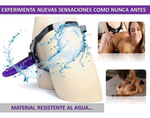 Arness Lesbico Con Consolador Realistico Cinturon Ajustable