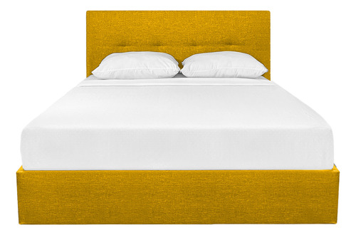 Cabecera Colgable Cama Matrimonial Diseño Moderno Resistente Color Mostaza