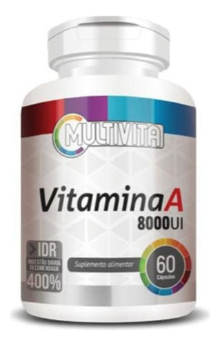 Vitamina A 8000ui 60 Capsulas - Flora Nativa