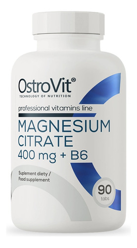 Citrato De Magnesio 400mg +b6 90 Tabletas - Ostrovit