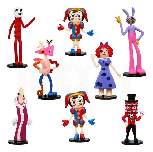 8p Circo Digital Figuras De Juguete Figuras De Porcelana 