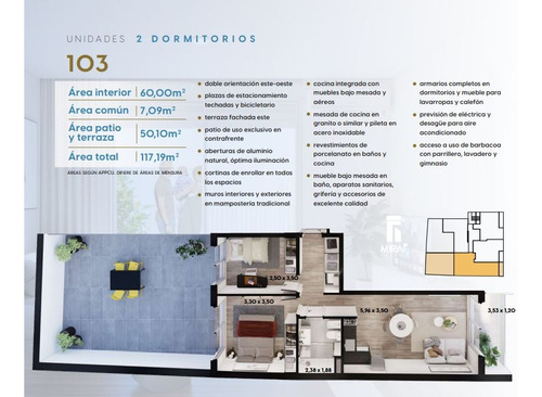 Divinos Apartamentos De 1 Y 2 Dormitorios A Estrenar En Cordón Sur - Miraf Arenal