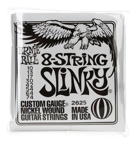 Cuerdas Ernie Ball 8-string Slinky Guitarra 8 Cuerdas 10-74