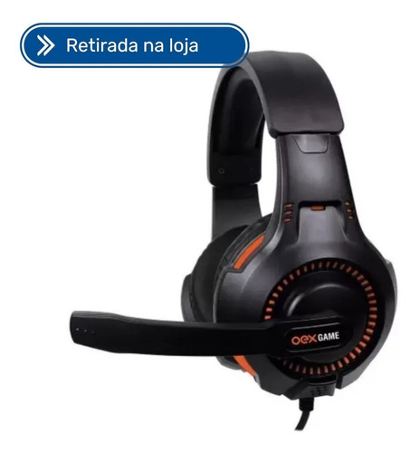 Headset Gamer Oex Gorky Preto Para Pc Ps Xbox One - Hs413