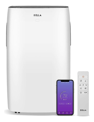 Della 14000 Btu Smart Wifi Enabled Portable Air Conditioner