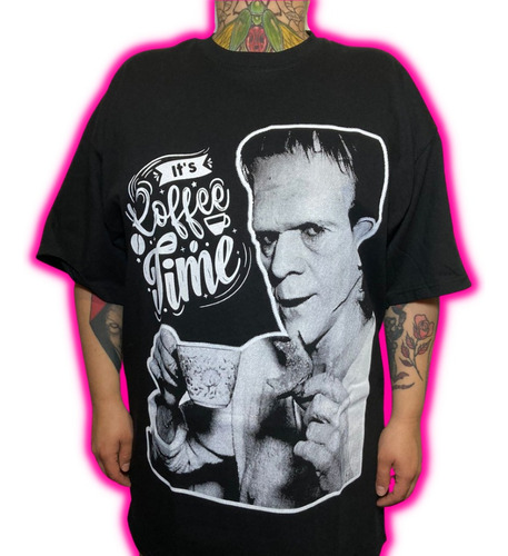 Polera Serigrafia Frankenstein Moderno Prometeo