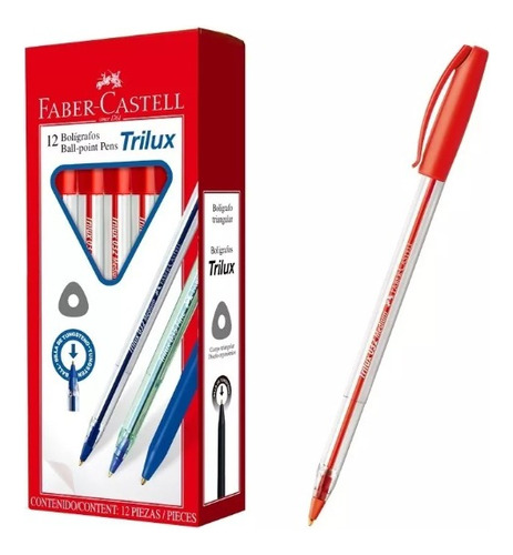 Boligrafo - Lapicera Trilux X12 Faber-castell Colores Varios