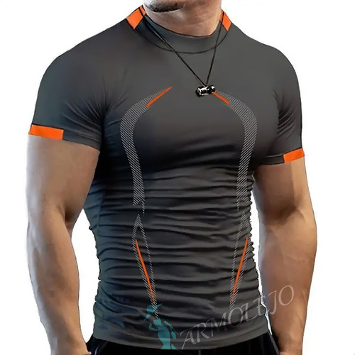 Camiseta Ajustada Ropa Deportiva Para Hombres Secado Rápido