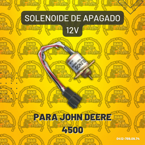 Solenoide De Apagado 12v Para John Deere 4500