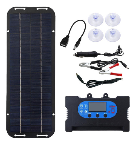 Conjunto De Paneles Solares Accesorios Con Controlador