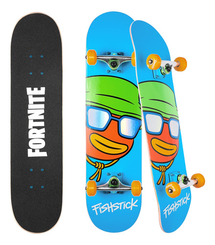 Fortnite 31  Skateboard - Cruiser Skateboard With Printed G.