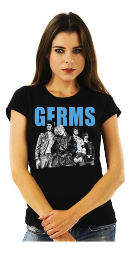 Polera Mujer Germs Band Comic Punk Impresión Directa